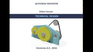 AUTODESK INVENTOR TECHNICAL DESIGN videolesson [upl. by Anomas746]