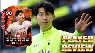 ¡¿EL MEJOR DELANTERO DE LA PREMIER REVIEW HEUNG MIN SON FC VERSUS FIRE 90 EAFC 24 [upl. by Attennod790]