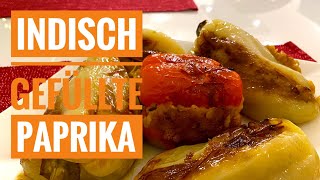 Vegan gefüllte Paprika 🫑 so hast du deine Paprikas bestimmt noch nie gefüllt  Bharwa Shimla Mirch [upl. by Straub]