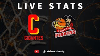 Gigantes de Carolina vs Piratas de Quebradillas  LIVE STATS  BSN [upl. by Mali]