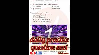 Locomotion and movement ll daily practice question neet ll biology neet11m education short [upl. by Clarine]