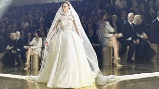 Pronovias Bridal Spring 2023  Barcelona Bridal Fashion Week [upl. by Nylodnew]