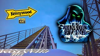 2022 Phantoms Revenge Roller Coaster On Ride Front Seat 4K POV Kennywood [upl. by Fleck110]