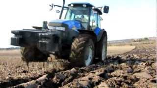 New Holland TM155 ploughing [upl. by Stephenie]