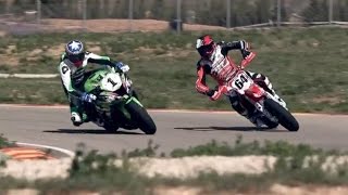 Supermoto Vs Superbike [upl. by Yllus]