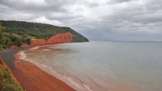 Six Hour Time Lapse of the Ocean Low to High Tide Blomidon Provincial Park Nova Scotia [upl. by Annavaj]