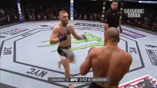 Conor McGregor knocks out Eddie Alvarez UFC 205 Highlights [upl. by Eikcor]