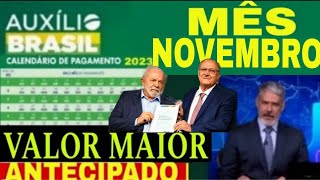 CALENDÁRIO DO AUXÍLIO BRASIL NOVEMBRO 2023 vai ser ANTECIPADO COM AUMENTO e ADICIONAL SAIBA AGORA [upl. by Ydissahc]