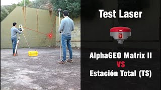 AlphaGEO Matrix II VS Estación Total Test Laser  Matrix II VS Total Station [upl. by Ahsimrac]