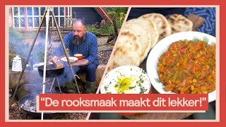 Stoof van geroosterde paprika harissa en kikkererwten  Buiten koken met Ramon 6 [upl. by Aivekal]