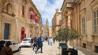 1 MDINA MALTA  Walking tour of the silent city of Mdina [upl. by Erma]