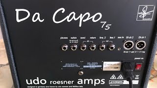 Udo Roesner Amps アコースティックアンプ Da Capo 75 レビュー エレアコアンプ ウクレレアンプ [upl. by Deeas995]