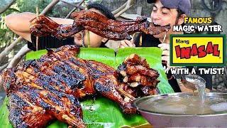 Jumbo MANG INASAL CHICKEN LIEMPO Copycat and MAGIC WATER of Divisoria  BACKYARD COOKING HD [upl. by Dam651]