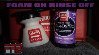 Griots Garage Brilliant Finish Foam on Wax No Pressure Washer Needed [upl. by Derf809]