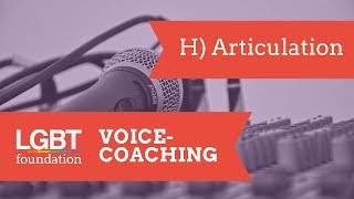 H Articulation  Trans Programme VoiceCoaching Series [upl. by Oliva]