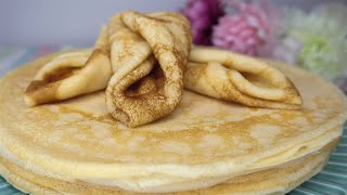 Вкуснейшие блины на молоке  Бабушкин рецепт на Масленицу  Delicious pancakes with milk  Eng sub [upl. by Enelear]