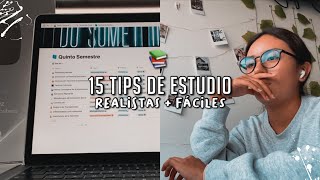 15 TIPS REALISTAS y FÃCILES para ESTUDIAR para EXAMENES ðŸ§  MÃ‰TODOS DE ESTUDIO [upl. by Lavona]