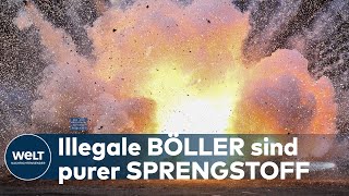 BOMBEN UND GRANATEN Extrem gefährlich  Experten warnen vor illegalen Polen und TschechenBöllern [upl. by Noreht342]