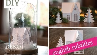 Weihnachtsdeko basteln  Winterlandschaft Tutorial  Winter wonderland Howto  Deko Kitchen [upl. by Iznik]