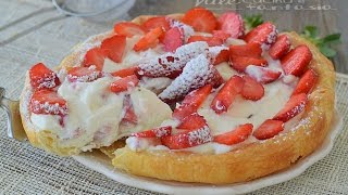 TORTA DI SFOGLIA FRAGOLE E MASCARPONE [upl. by Inafit498]