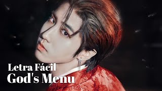 STRAY KIDS  GODS MENU Letra Fácil  Pronunciación Fácil  Easy Lyrics [upl. by Carper]