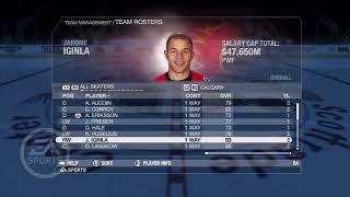 NHL 08 Calgary Flames Overall Player Ratings [upl. by Lesley]