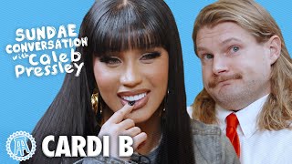 CARDI B Sundae Conversation with Caleb Pressley [upl. by Ardnekahs]