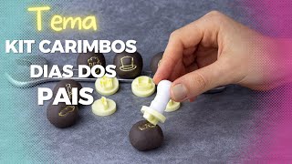 Carimbos Brigadeiros Temáticos Dias dos Pais Letras Fofas da Bluestar [upl. by Leirvag]