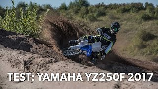 Test Yamaha YZ250F 2017 [upl. by Furlong604]