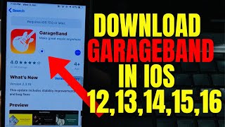 Download Garage Band in IOS 1213141516 Set Custom Tune [upl. by Lyrpa563]