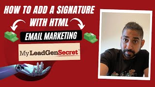 My Lead Gen Secret Review How to add signature with HTML CODE Strategy [upl. by Hoxie448]