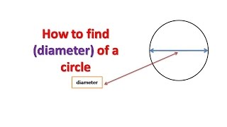 How to find diameter of a Circle [upl. by Anibas]