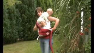 How to Use the Manduca Baby Carrier in Hip Carry Position [upl. by Assirrac]