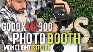 Photo Booth Light  Godox MS300 Review  Mono Light Strobe [upl. by Kimmi]