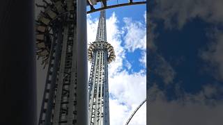 HIGHEST Gyro Drop Tower of the World  HIGHLANDER  HansaPark 2024 [upl. by Nocam]