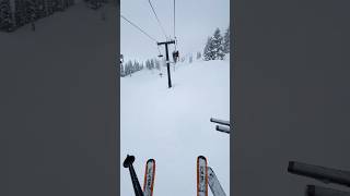 Ski lift jump skiing [upl. by Eivol964]