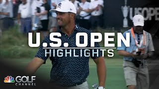 2024 US Open Highlights Bryson DeChambeaus chipin gets Pinehurst hopping  Golf Channel [upl. by Hamirak]