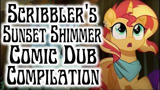 Scribblers Sunset Shimmer Comic Dub Compilation MLP Comic Dubs [upl. by Jacky398]