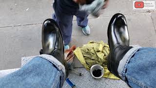 S3E109 Danny Premium Craftsman shoe shiner mexico mx ASMR shoeshine faustoarizmendi [upl. by Acirrej128]