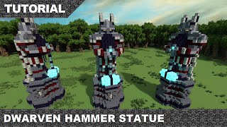 Minecraft Dwarven Hammer Statue Tutorial amp Download [upl. by Karr]