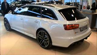 2014 Audi RS6 Avant C7 Glacier white with carbon packagewalkaround [upl. by Htebarual545]