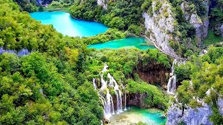 Croatias amazing PLITVICE Stunning view from drone [upl. by Yreffeg]