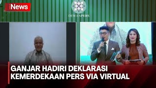 Capres Ganjar Pranowo Ucapkan Terima Kasih kepada Insan Media [upl. by Theron]