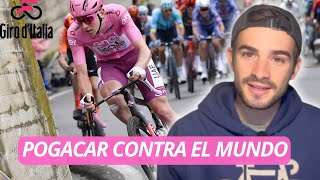 POGACAR A PUNTO de ROMPER el SPRINT del GIRO  Etapa 3 [upl. by Cherin]