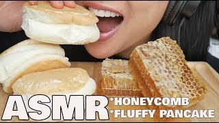 ASMR HONEYCOMB  FLUFFY PANCAKE EATING SOUNDS  SASASMR [upl. by Edmanda467]