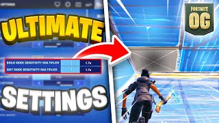 NEW Best OG Fortnite Controller SETTINGS  Sensitivity PS5XBOXPC [upl. by Cohberg]