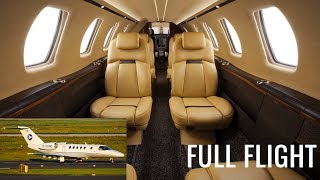 Full Flight on a Private Jet  Cessna Citation CJ4  Luxembourg to Dusseldorf with ATC [upl. by Albrecht]