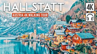 HALLSTATT Winter 4K Walking Tour Austria  Captions amp Immersive Sound 4K Ultra HD60fps [upl. by Htebazileharas124]