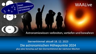 Sternenhimmel aktuell Die astronomischen Höhepunkte 2024 [upl. by Tneicniv498]