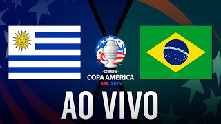 URUGUAI 4 0 x 0 2 BRASIL  QUARTAS DE FINAL  COPA AMÉRICA 2024 [upl. by Derrik]